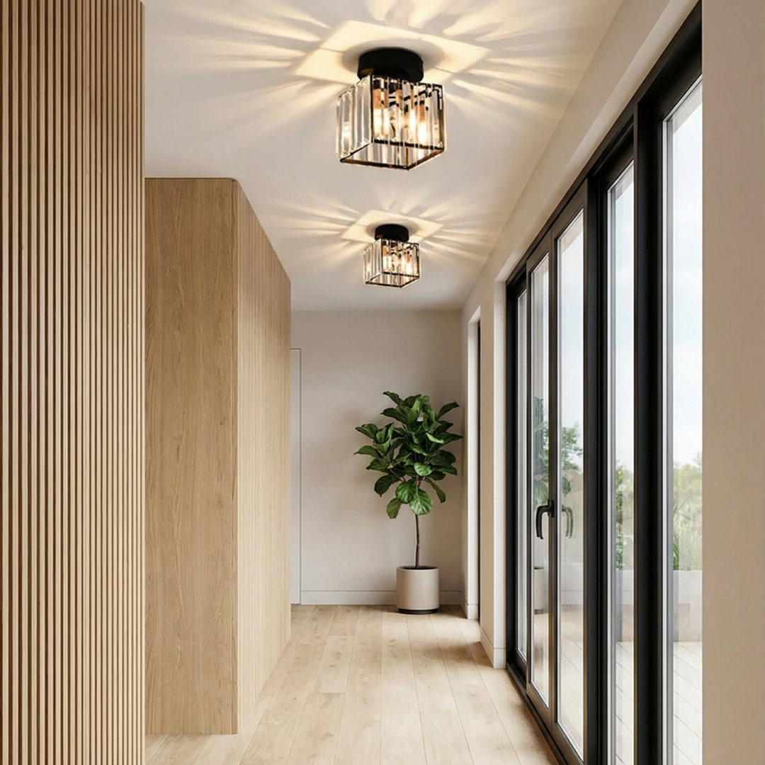 Ceiling Light | Faceted Cube