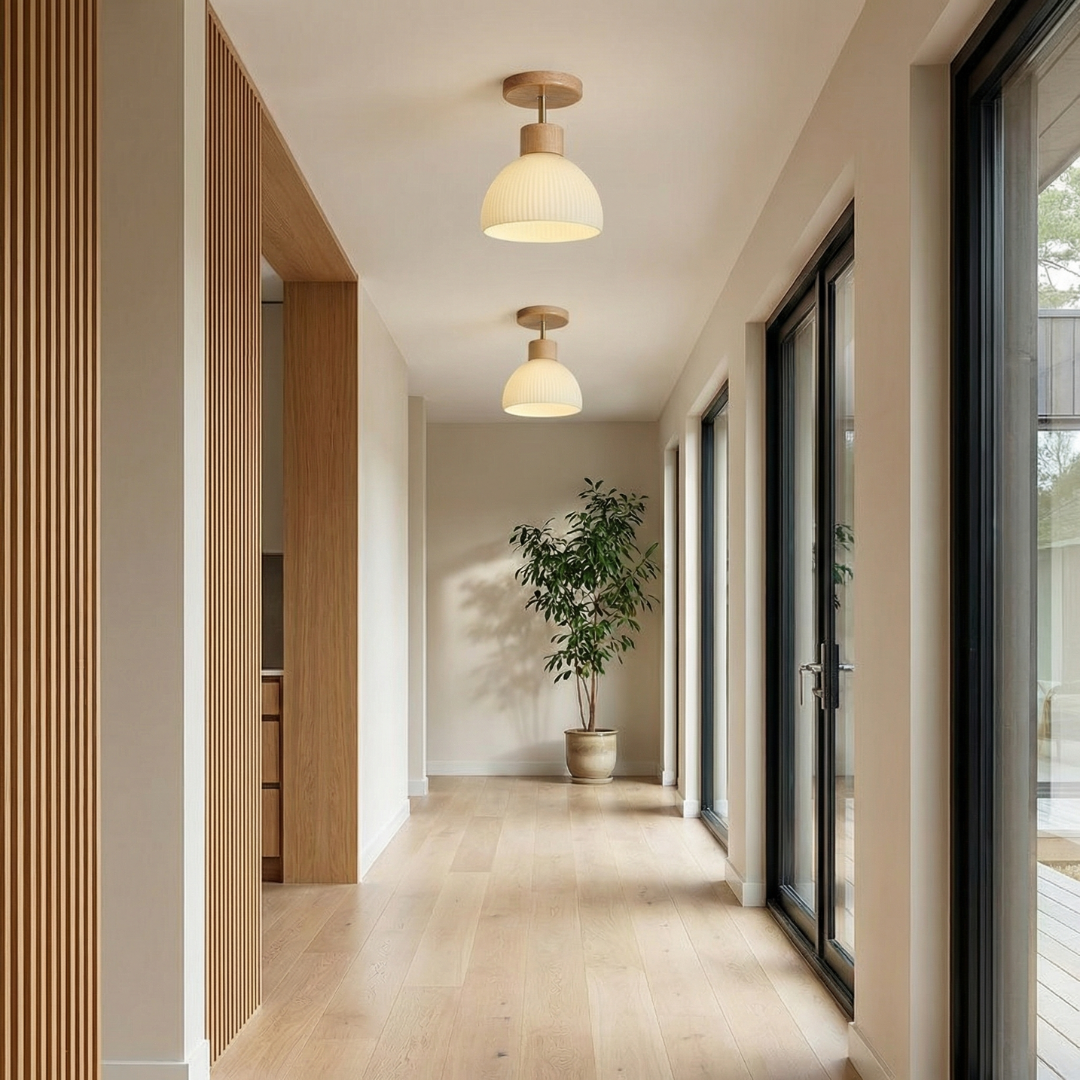 Ceiling Light | Ribbed Dome