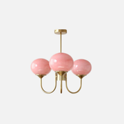 Chandelier Light | Curved Globe Design