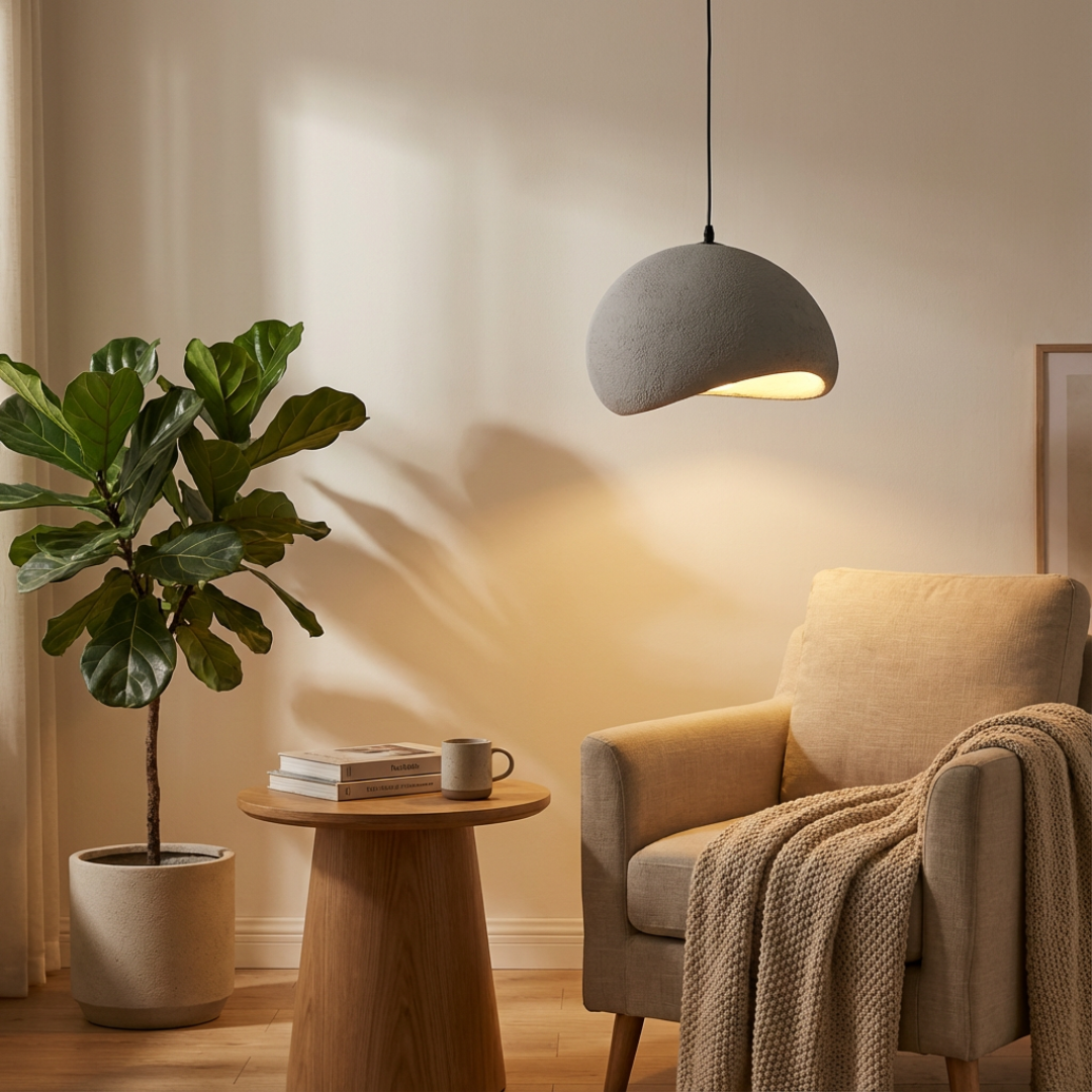 Pendant Light |  Dome-Shaped Hanging Design