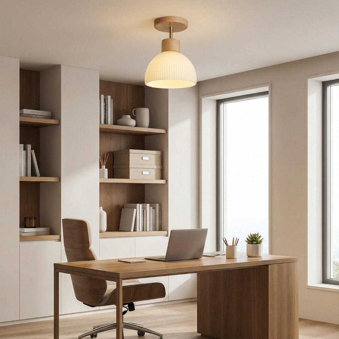 Ceiling Light | Ribbed Dome