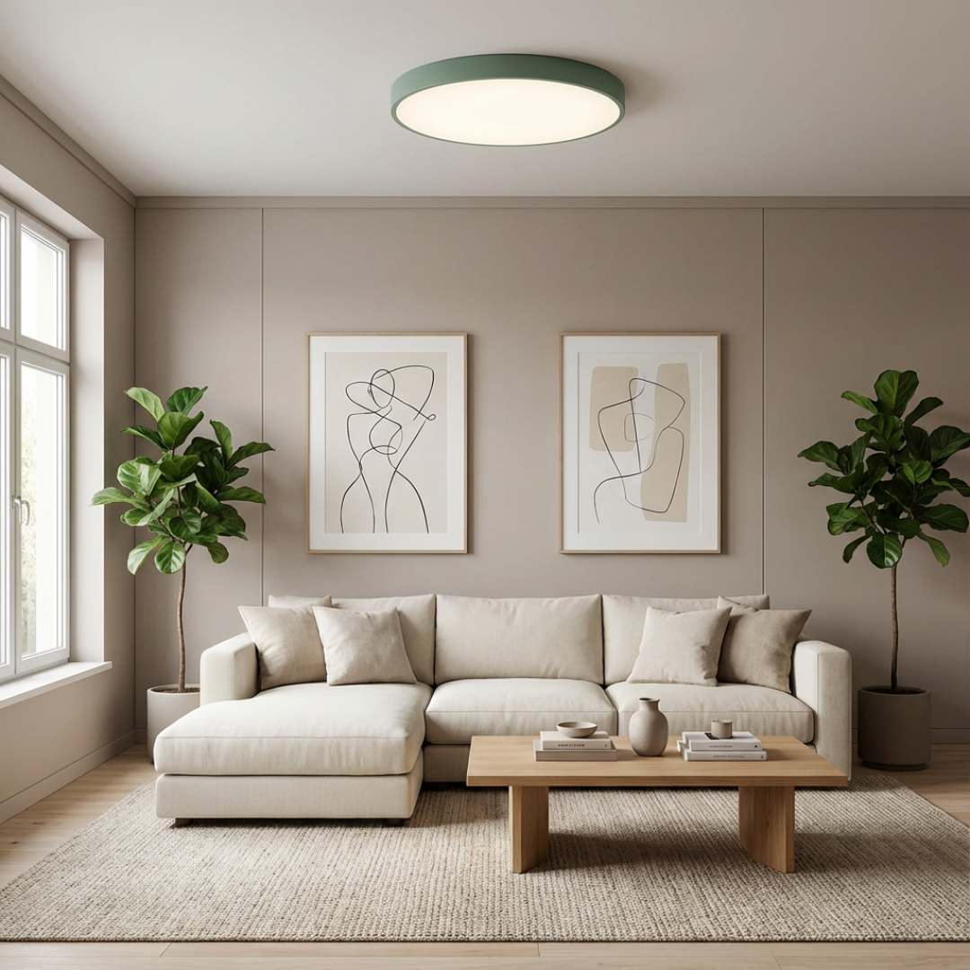 Ceiling Light | Minimal Disc Slim Circular Form