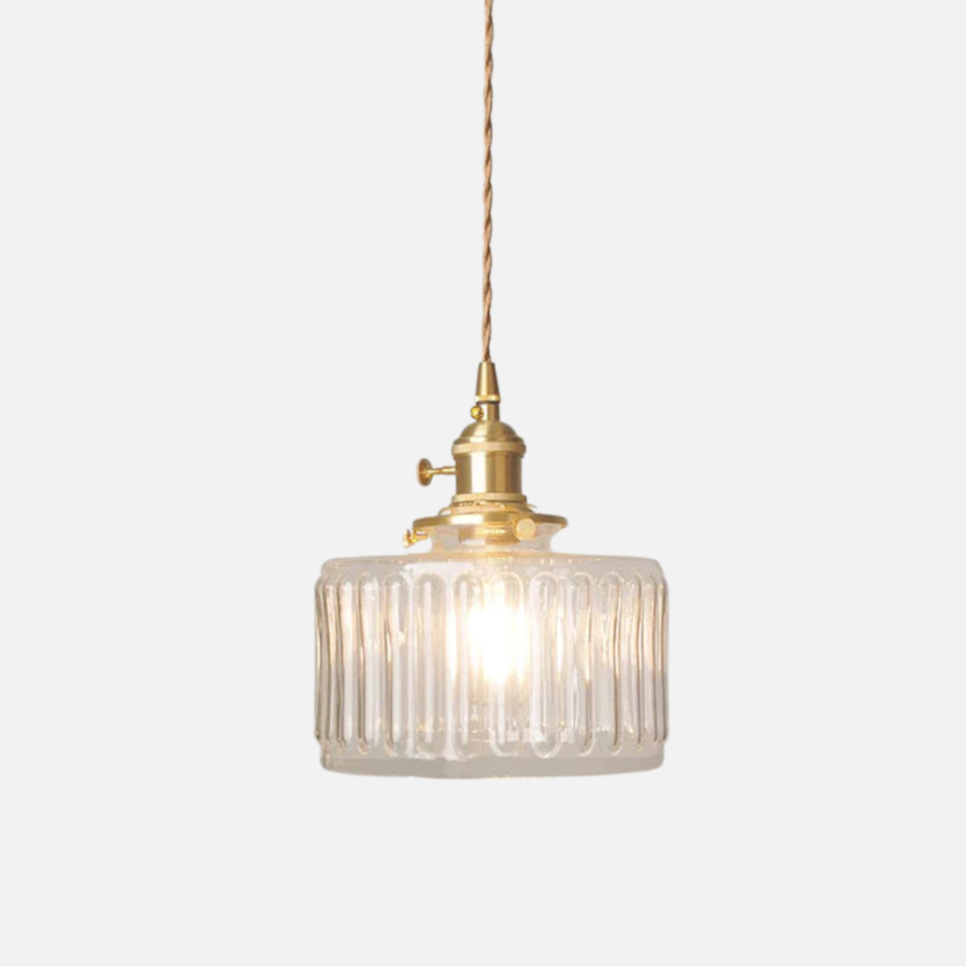 Pendant Light | Ribbed Pattern