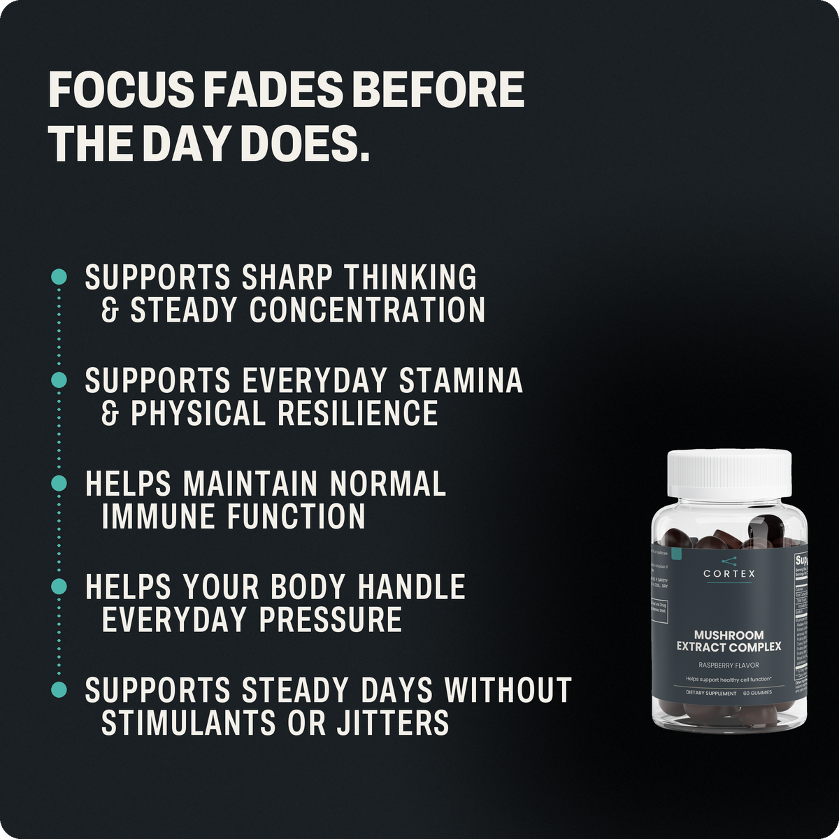Five reasons people love CORTEX Mushroom Extract Complex (v5)