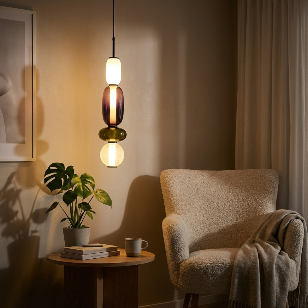 Pendant Light | Layered Shade Hanging Design