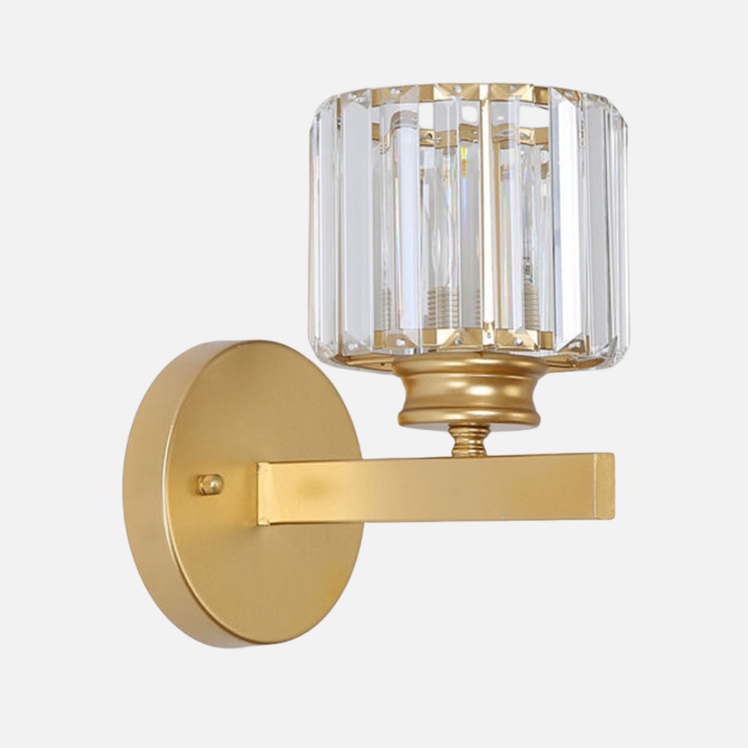 Wall Light | Faceted Square and Round Form