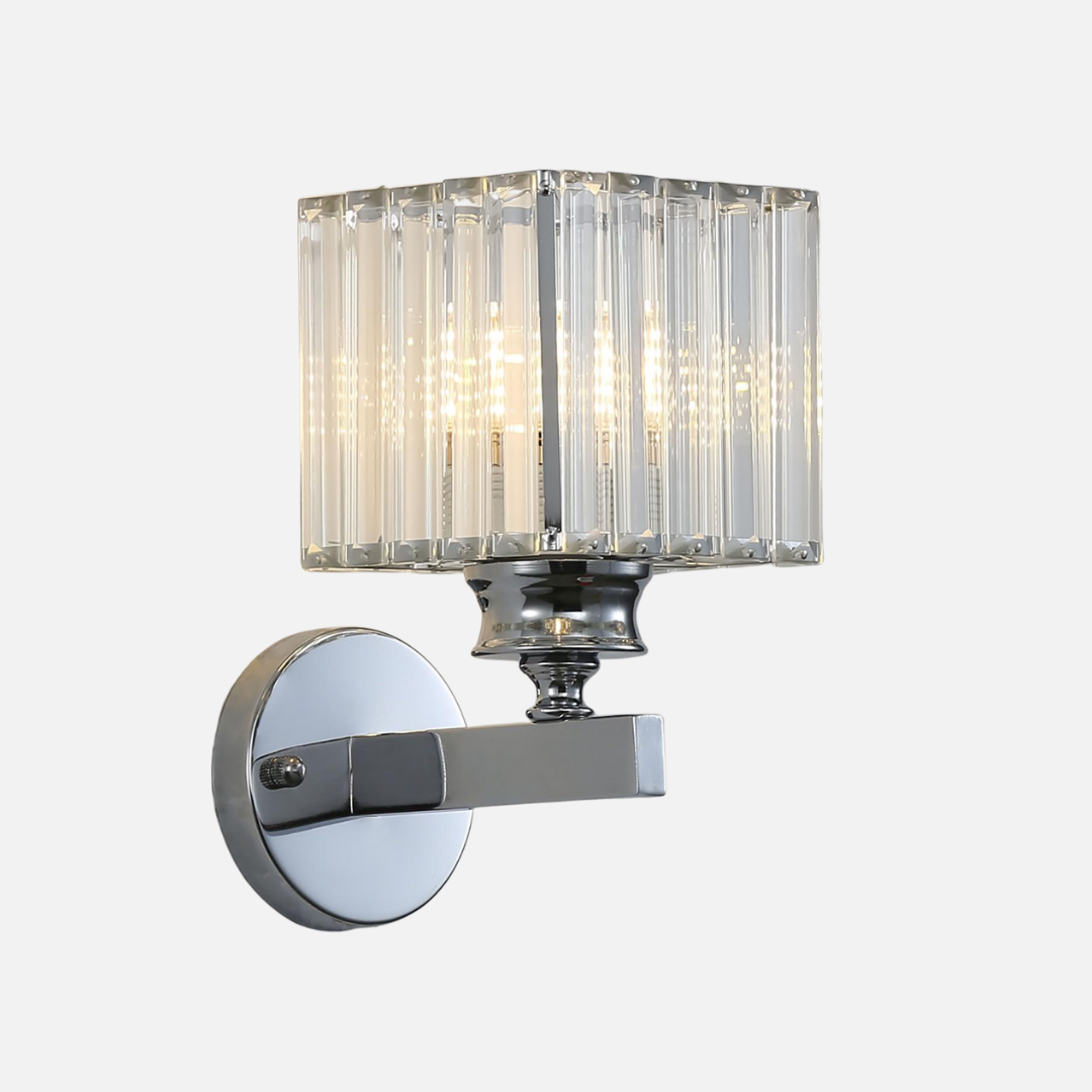 Wall Light | Faceted Square and Round Form