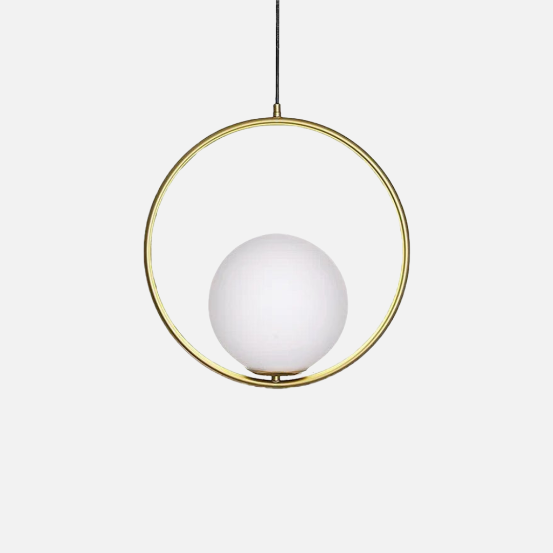 Pendant Light | Oval Ring Central Glass Design