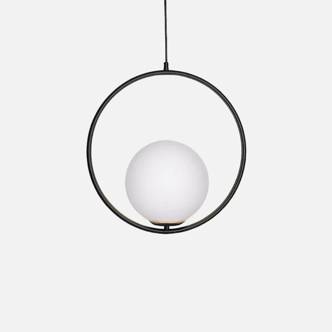 Pendant Light | Oval Ring Central Glass Design
