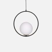 Pendant Light | Oval Ring Central Glass Design