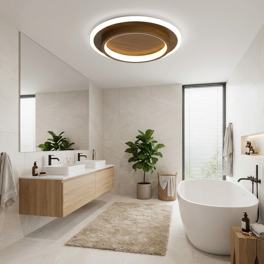 Ceiling Light | Dual Ring Integrated LED Source