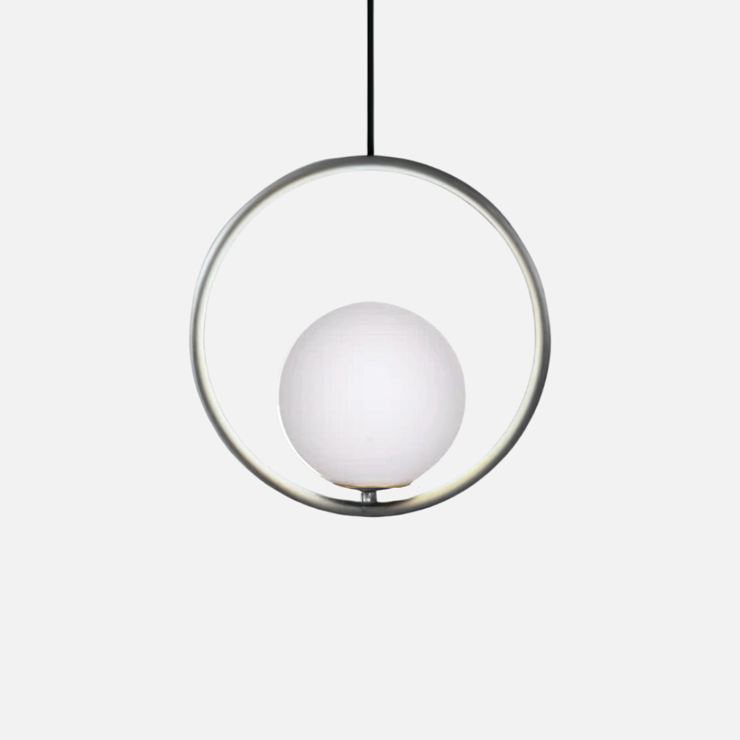 Pendant Light | Oval Ring Central Glass Design