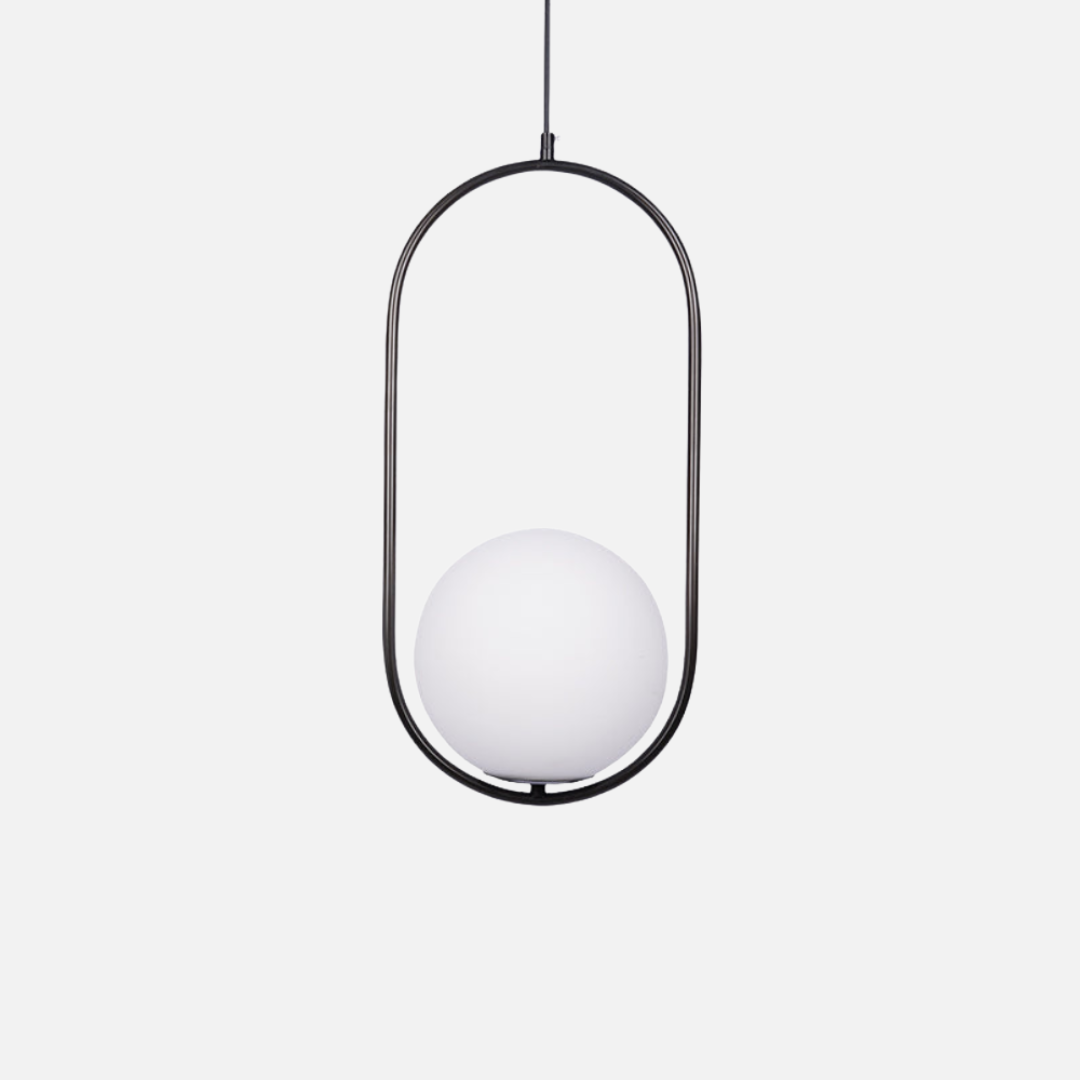 Pendant Light | Oval Ring Central Glass Design