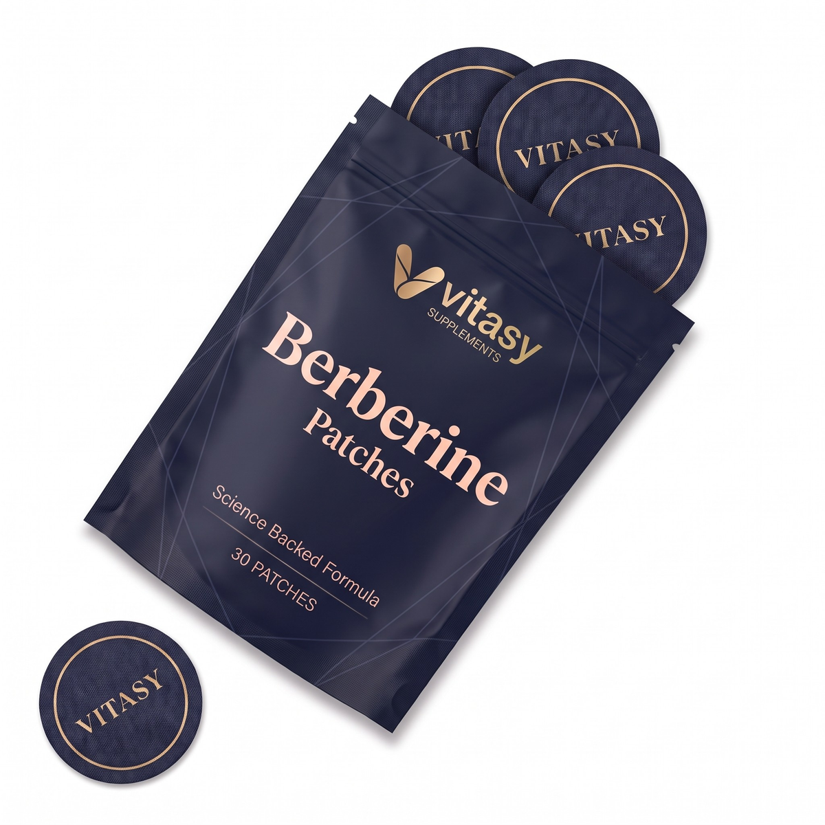 Vitasy Berberine Patches pouch with patches