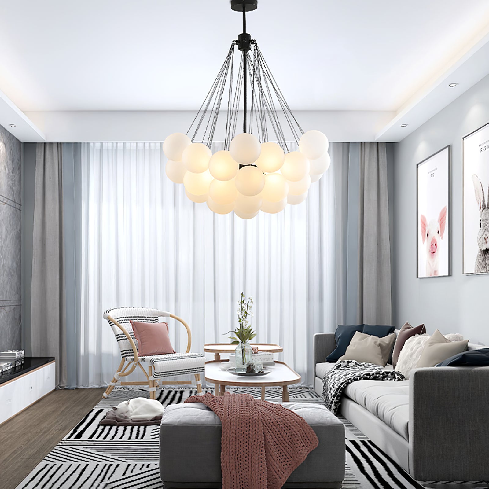 Chandelier Light | Bubble Cluster Lamp