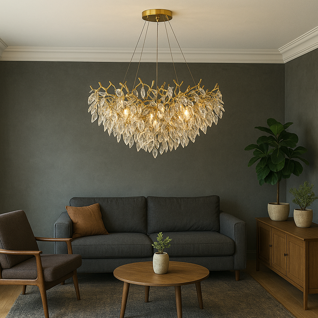 Chandelier Light | Branch Leaf Design