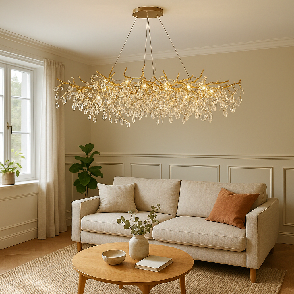 Chandelier Light | Elongated Branch Design