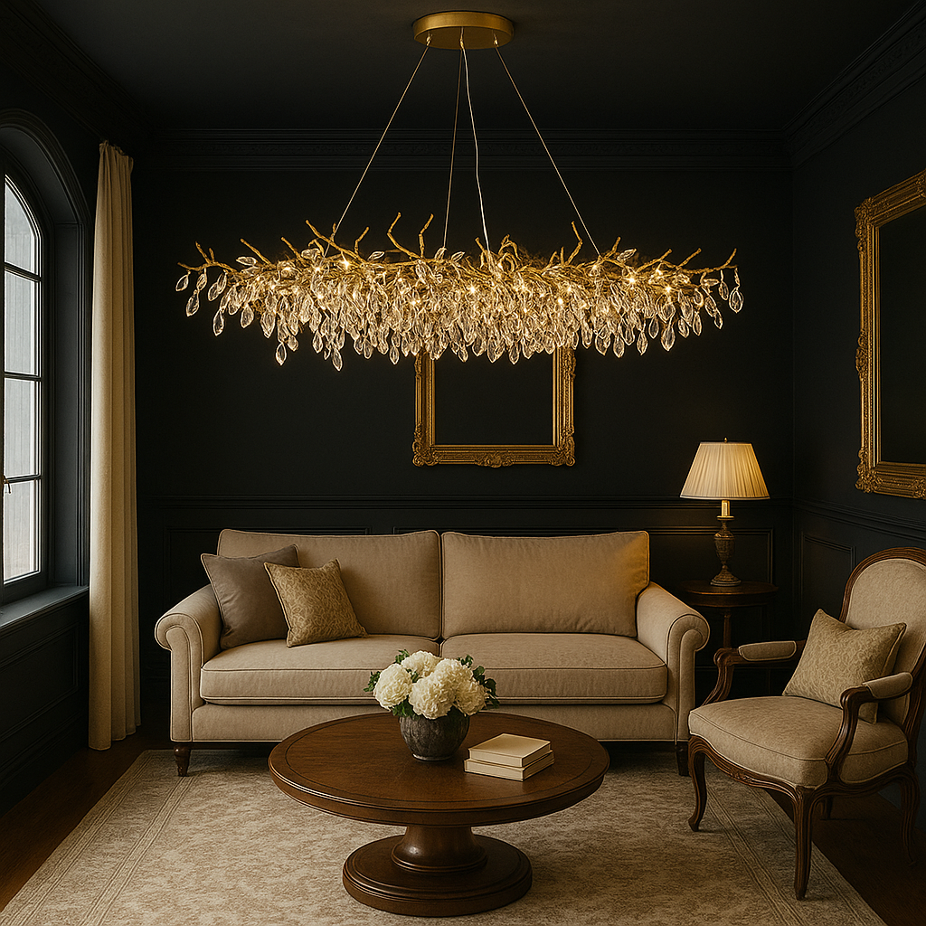 Chandelier Light | Elongated Branch Design