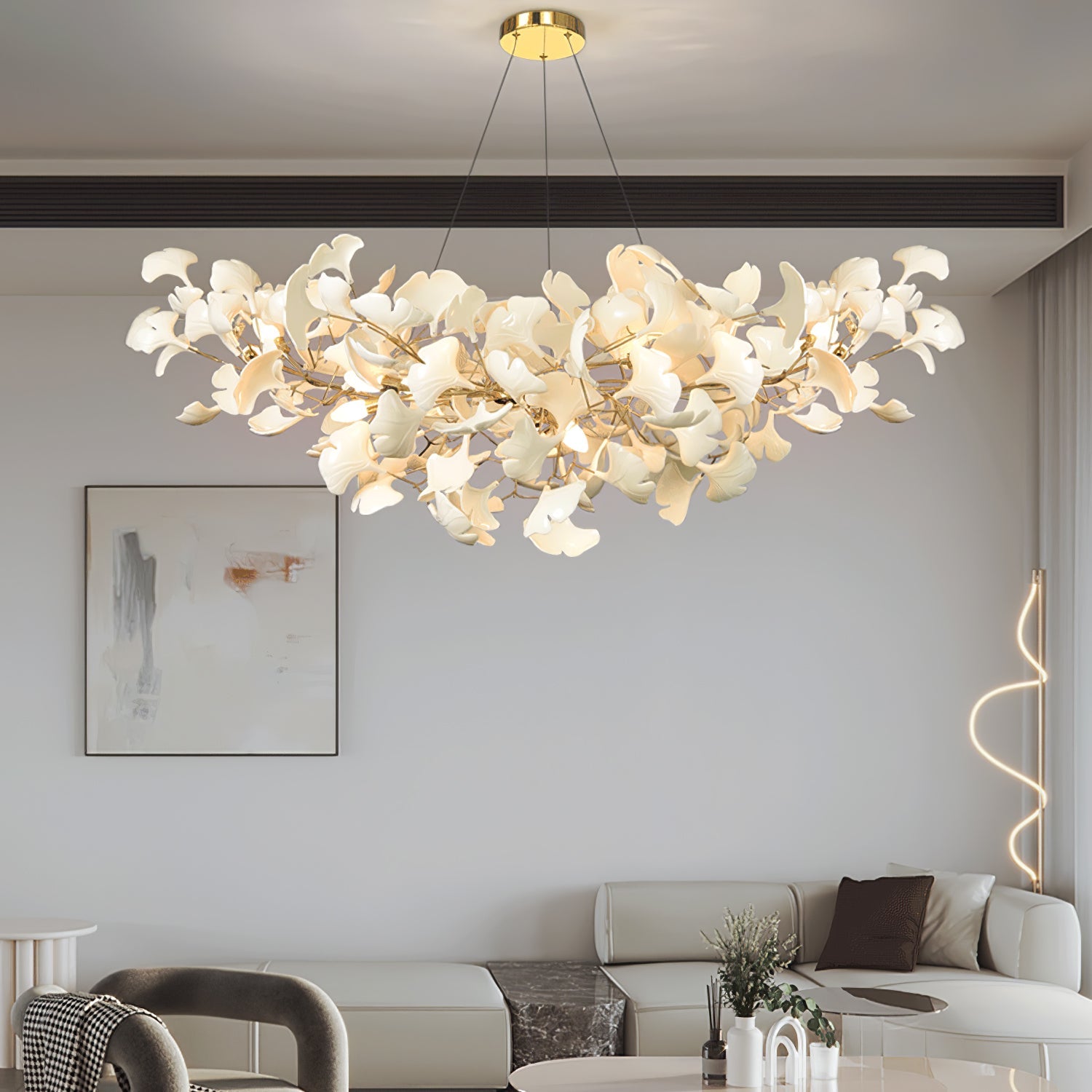 Chandelier Light | Gingko Leaf Design