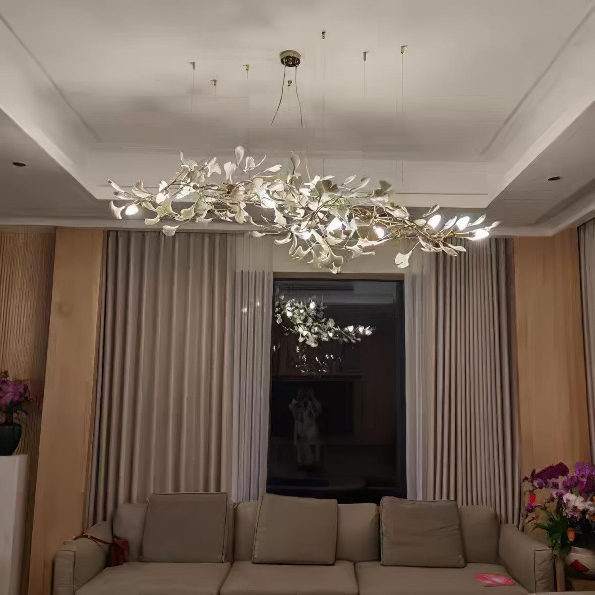 Chandelier Light | Gingko Leaf Design