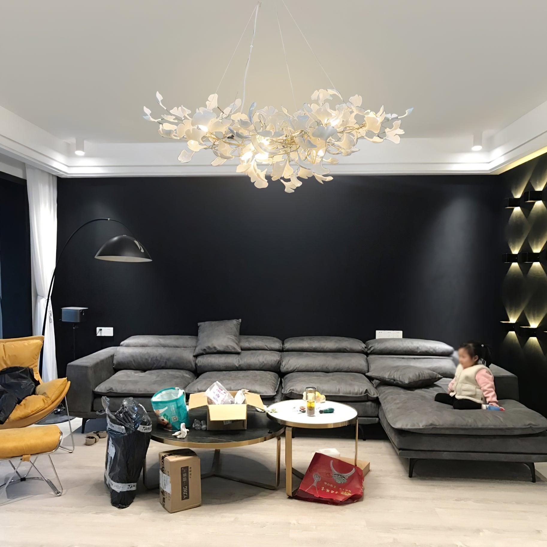 Chandelier Light | Gingko Leaf Design