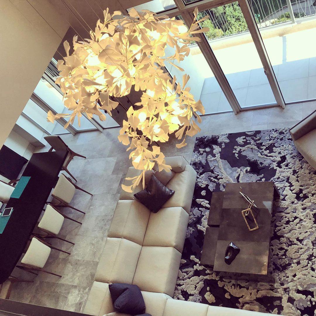 Chandelier Light | Gingko Leaf Design