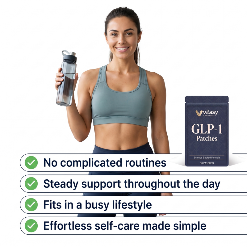GLP-1 Patches v3 — Woman With Water Bottle