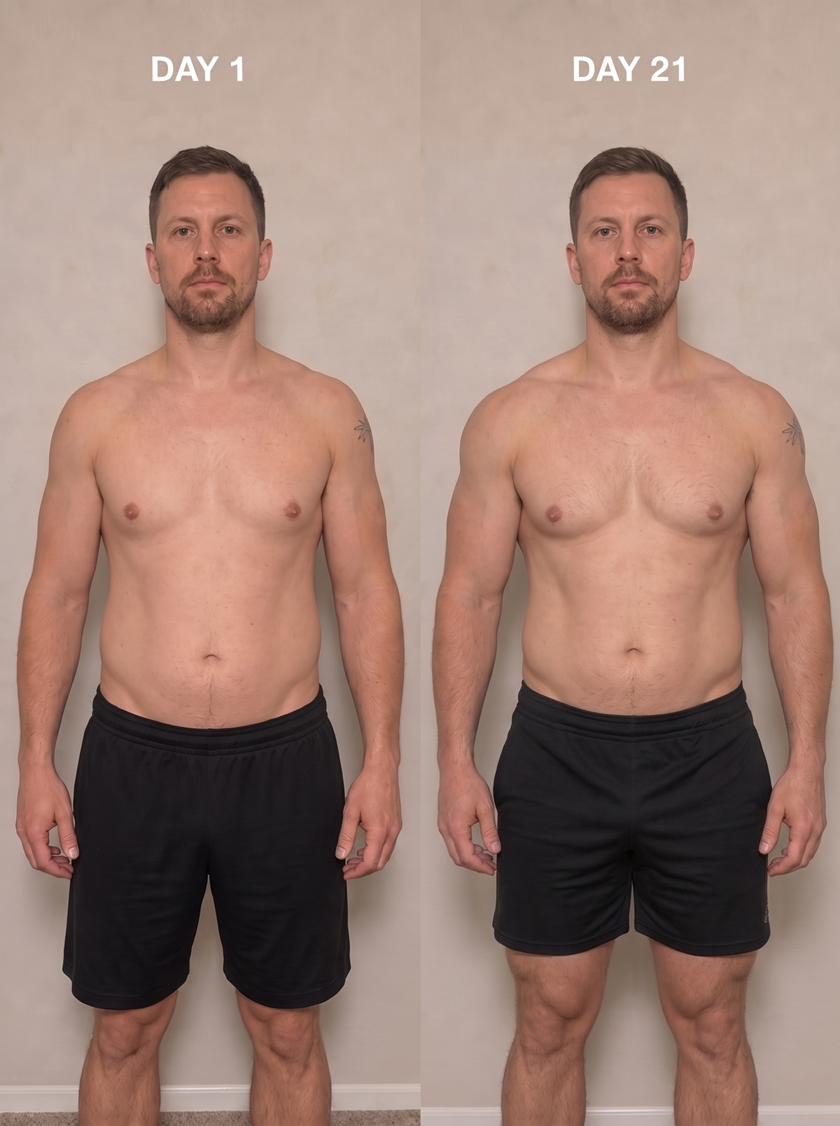 Vitasy Creatine Gummies — Day 1 vs Day 21 results