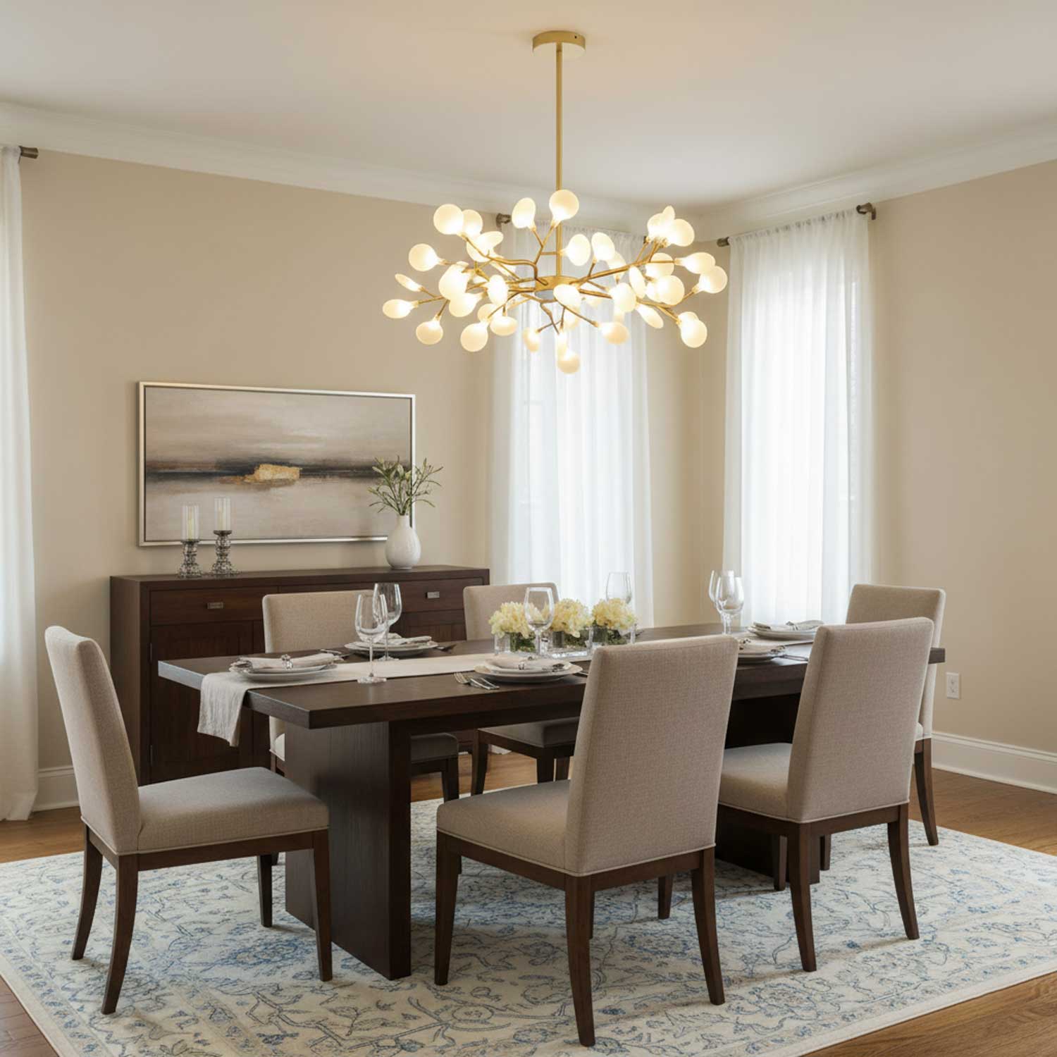 Chandelier Light | LED Firefly Sputnik