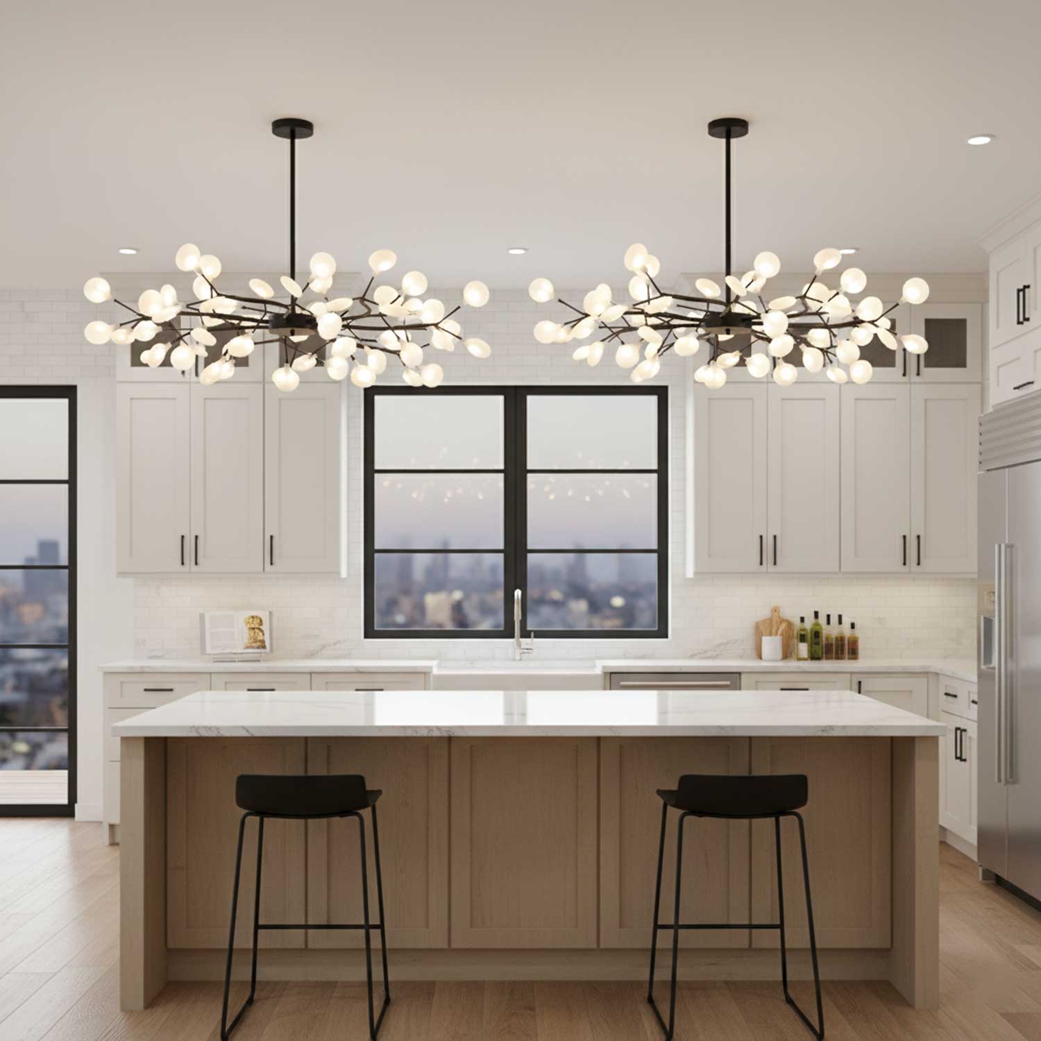 Chandelier Light | LED Firefly Sputnik