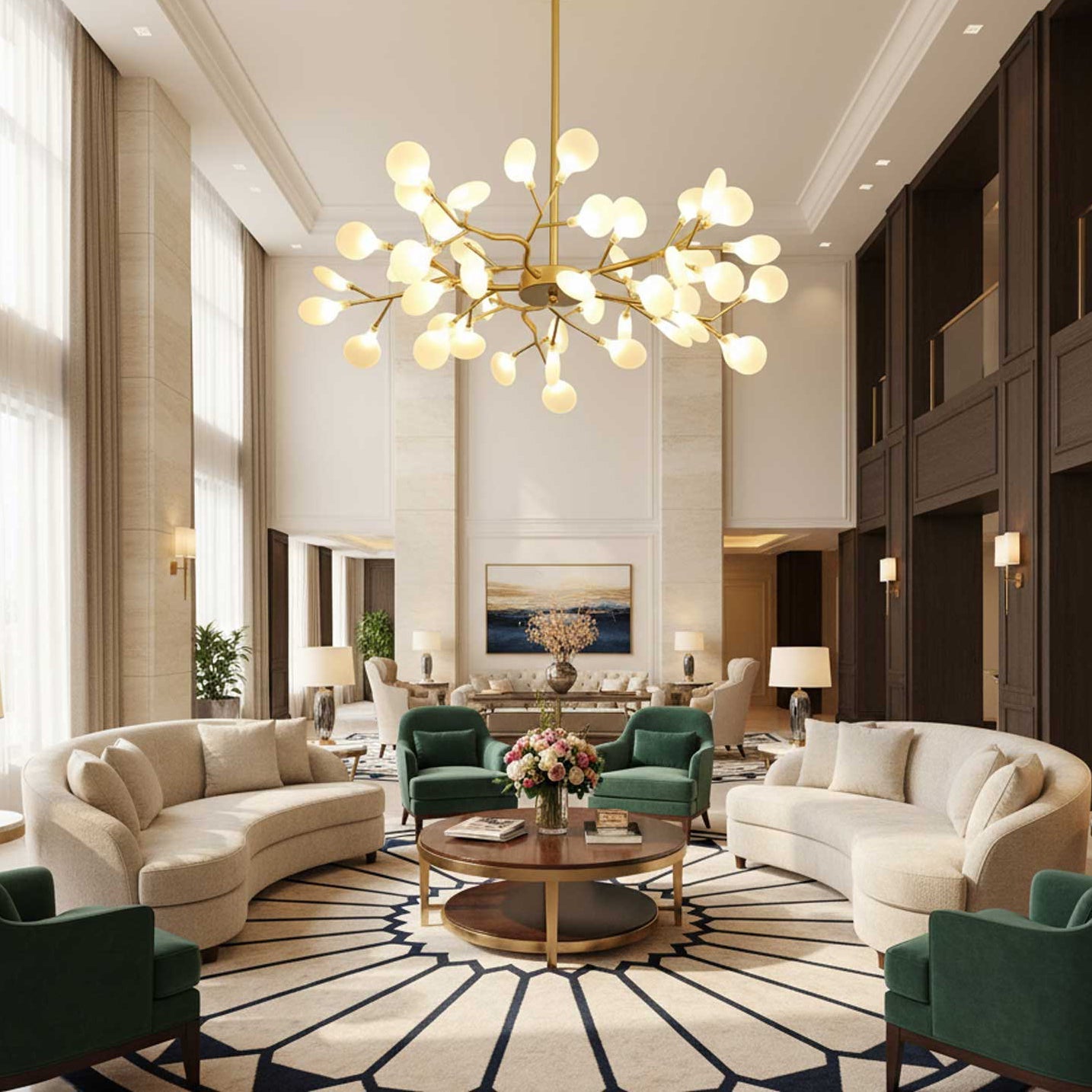 Chandelier Light | LED Firefly Sputnik