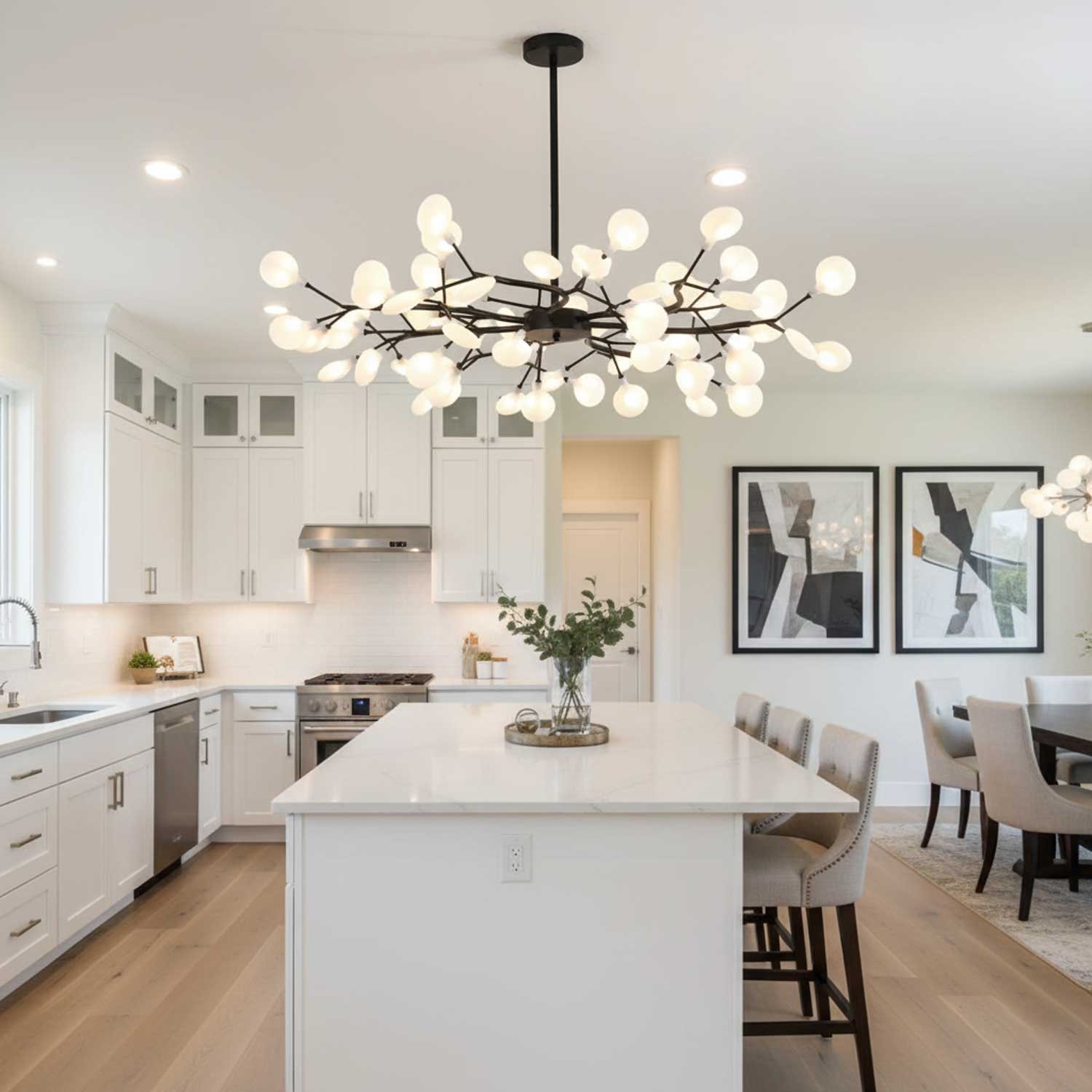 Chandelier Light | LED Firefly Sputnik