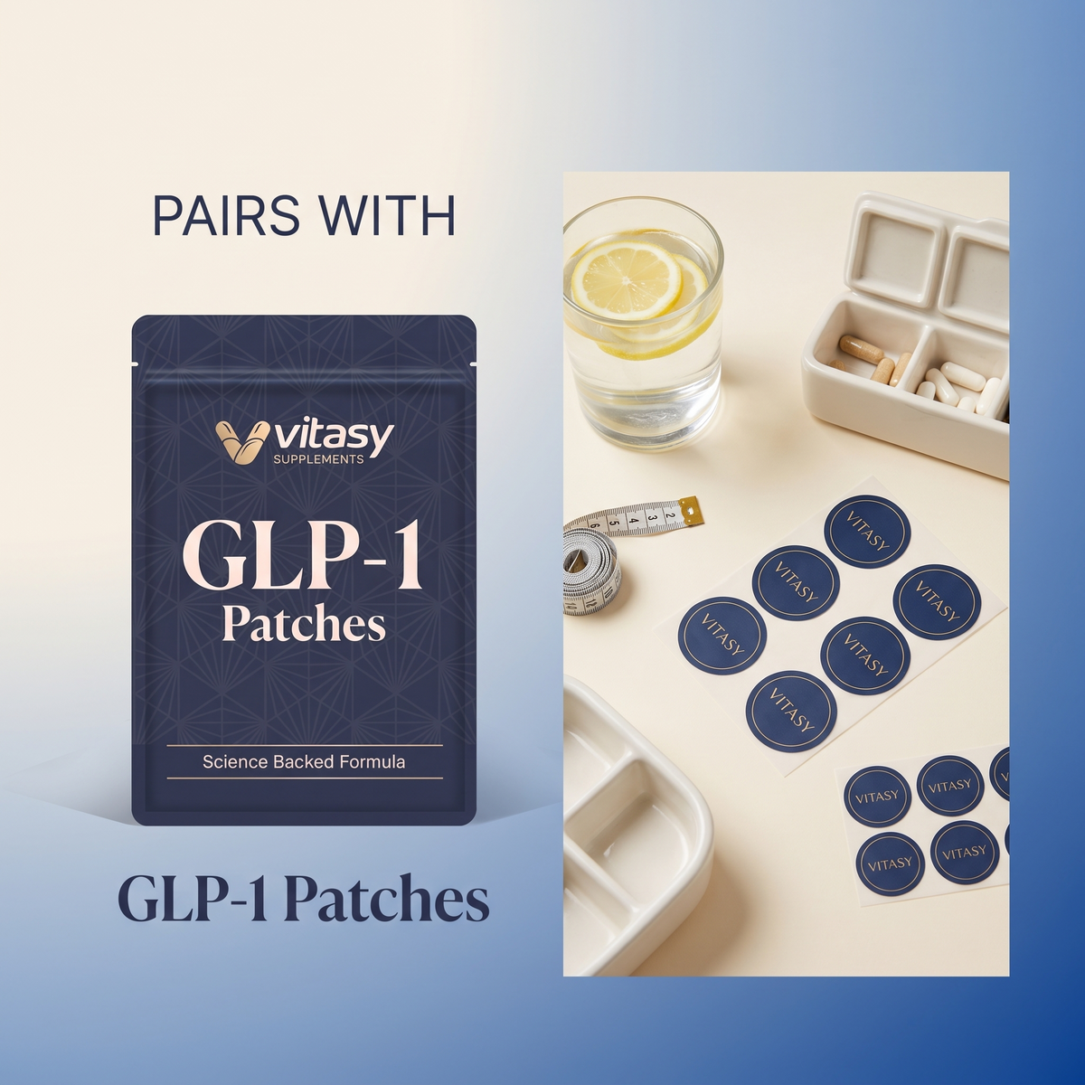 GLP-1 Patches v5 pairs with product