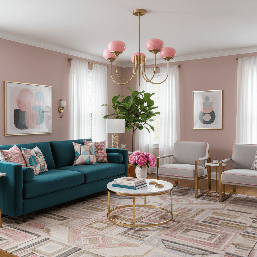 Chandelier Light | Curved Globe Design