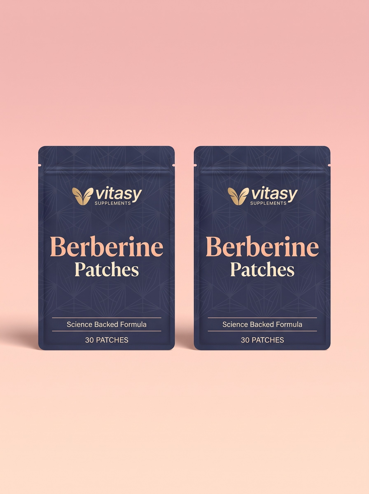 Two pouches of Vitasy Berberine Patches