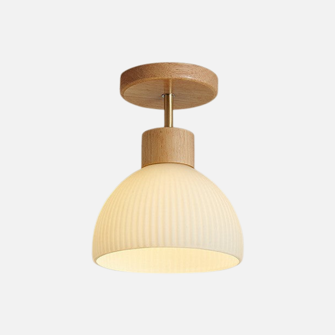 Ceiling Light | Ribbed Dome