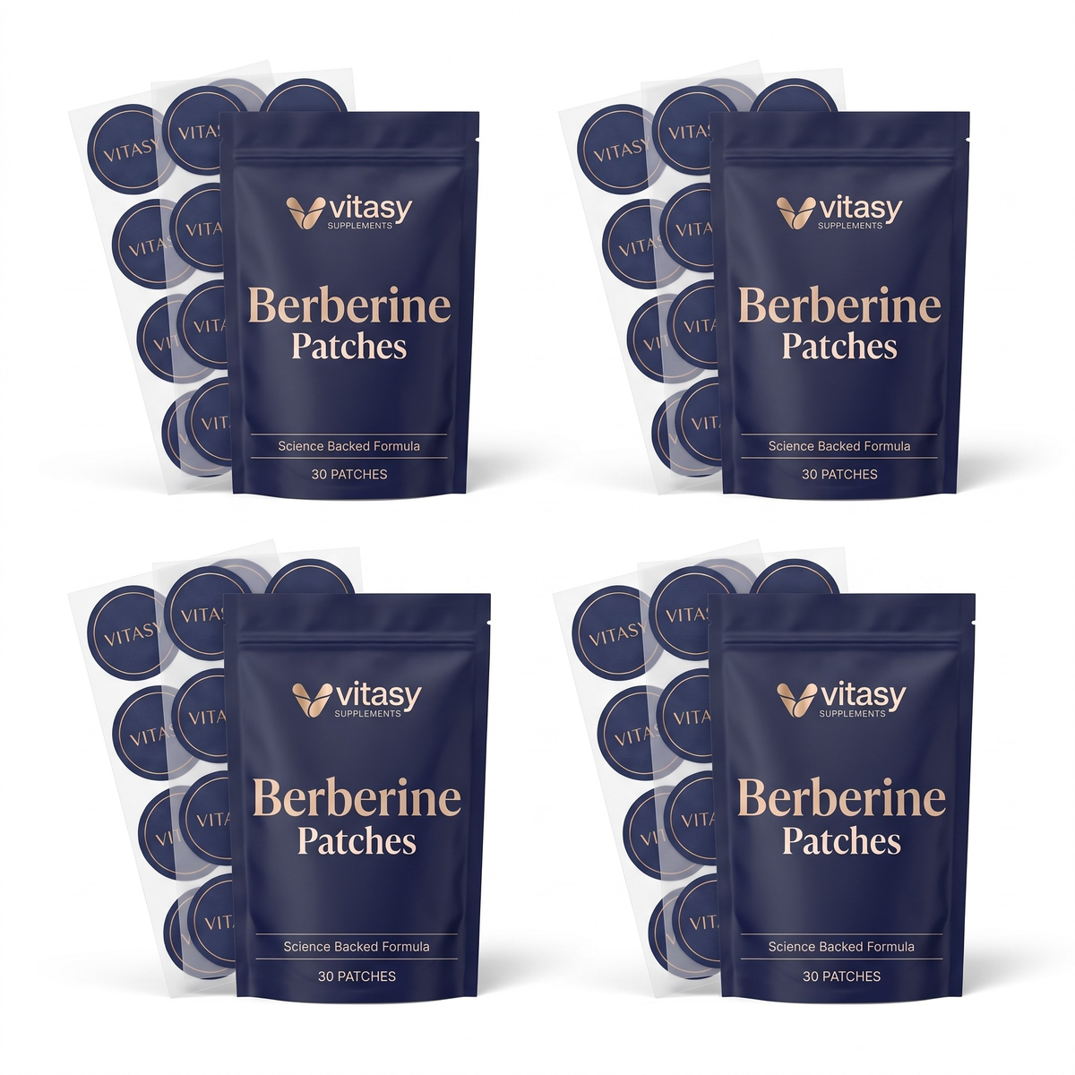 Four pouches of Vitasy Berberine Patches