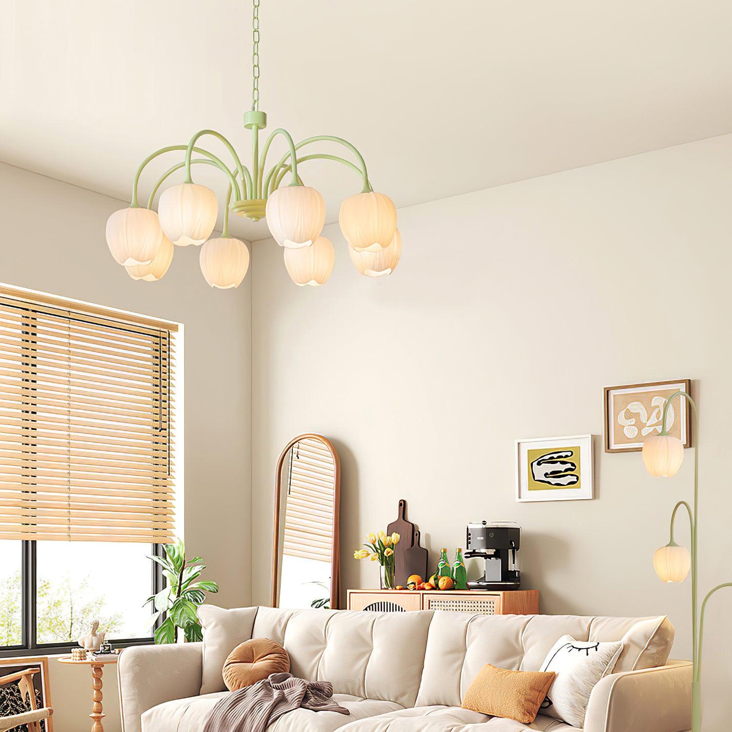 Chandelier Light | Tulip Globe Design