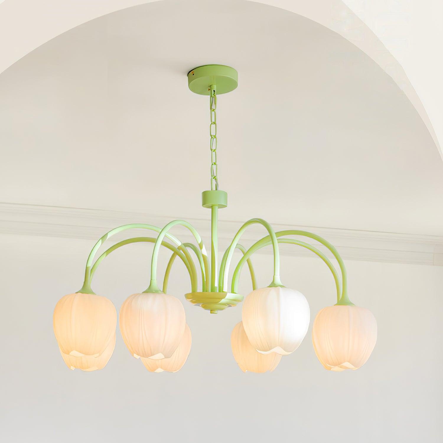Chandelier Light | Tulip Globe Design