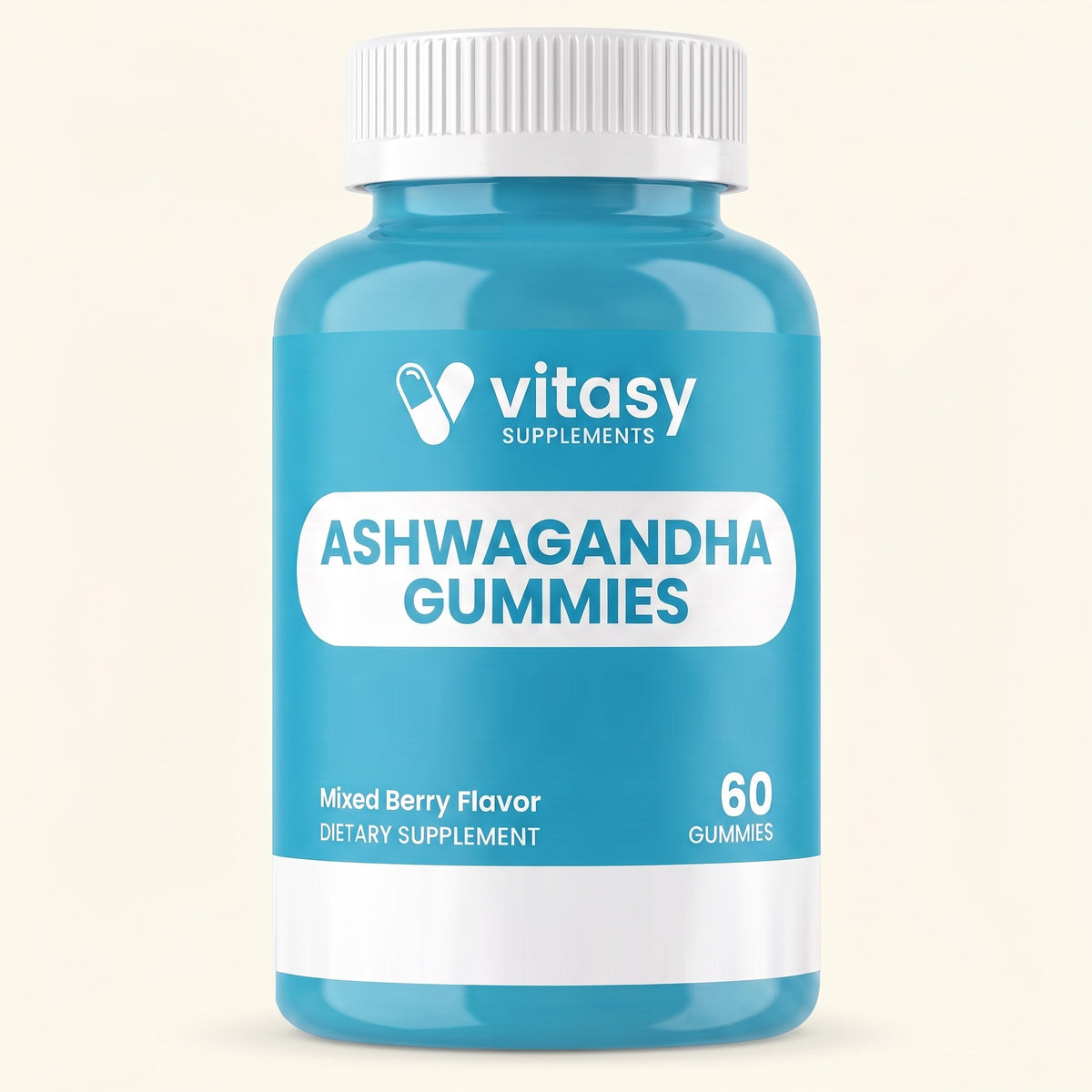 Vitasy Ashwagandha Gummies, Mixed Berry, 60 gummies