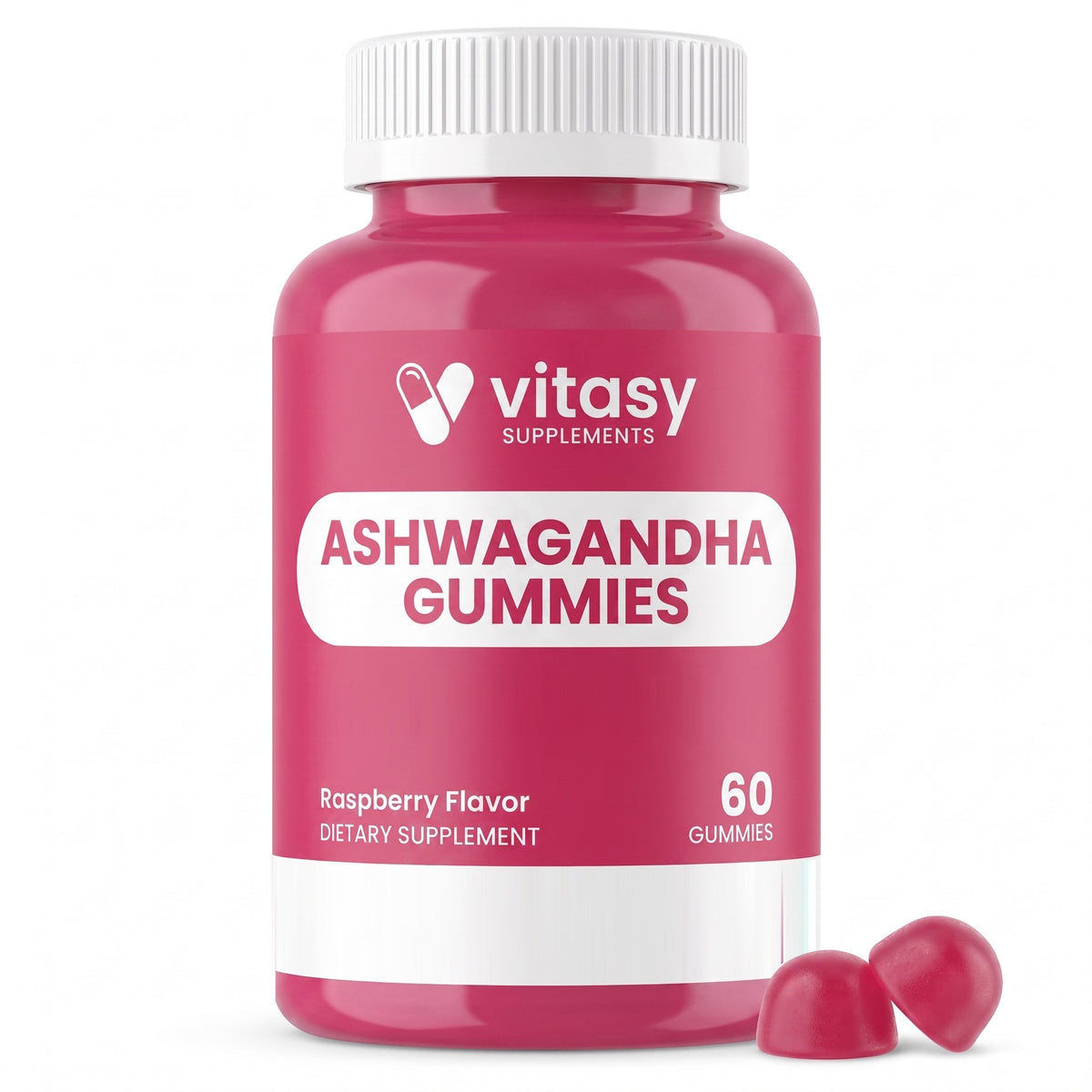 Vitasy Ashwagandha Gummies, Raspberry