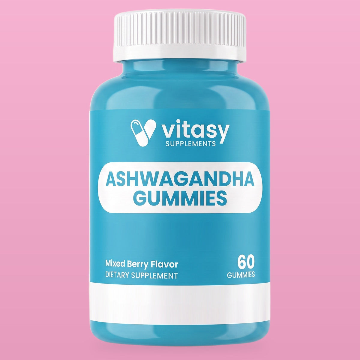 Vitasy Ashwagandha Gummies, Mixed Berry, 60 gummies