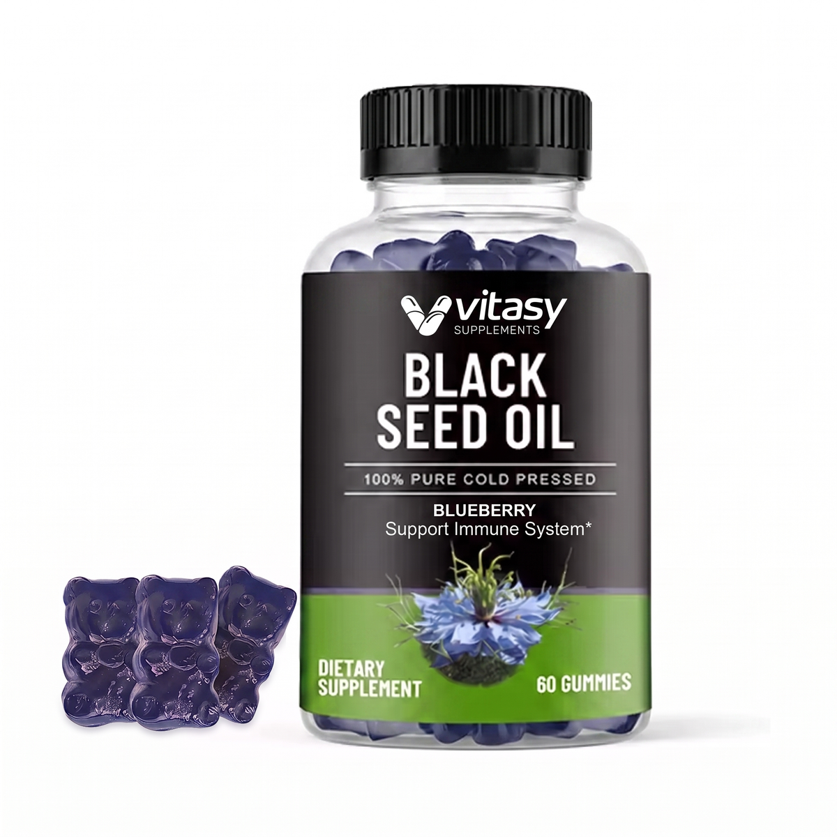 Black seed oil Gummies v1 - Gallery Image 3 Blueberry repaired