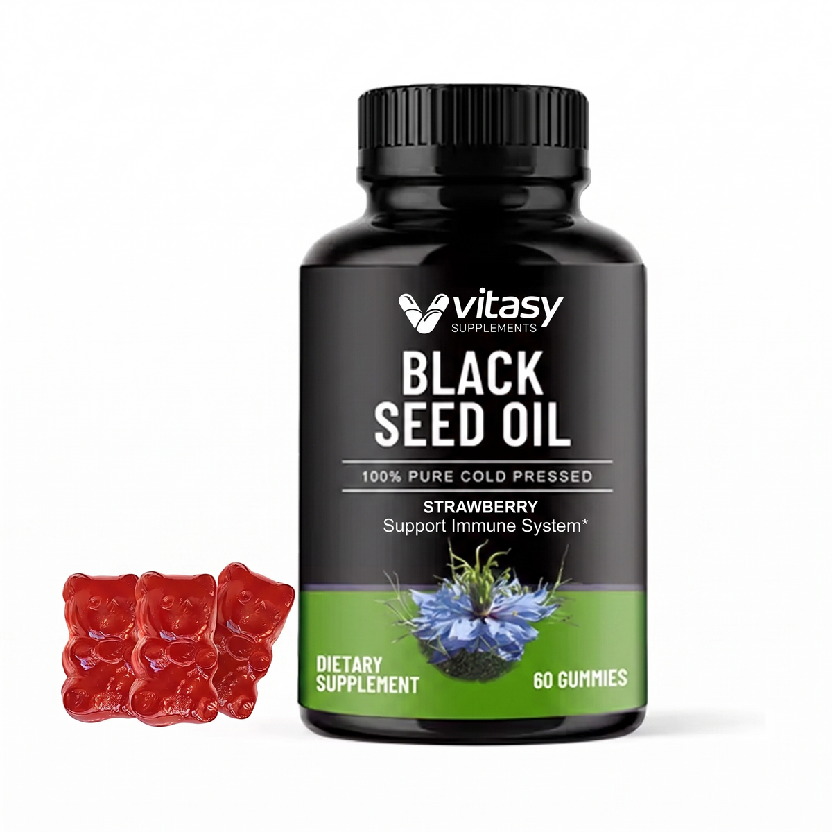Black seed oil Gummies Strawberry