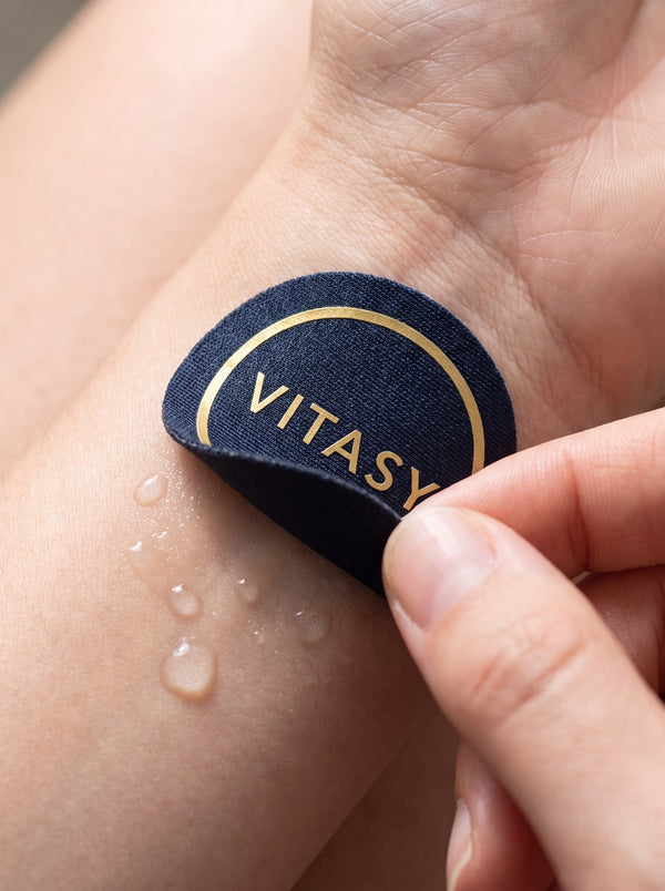 Peeling a patch off the inner wrist