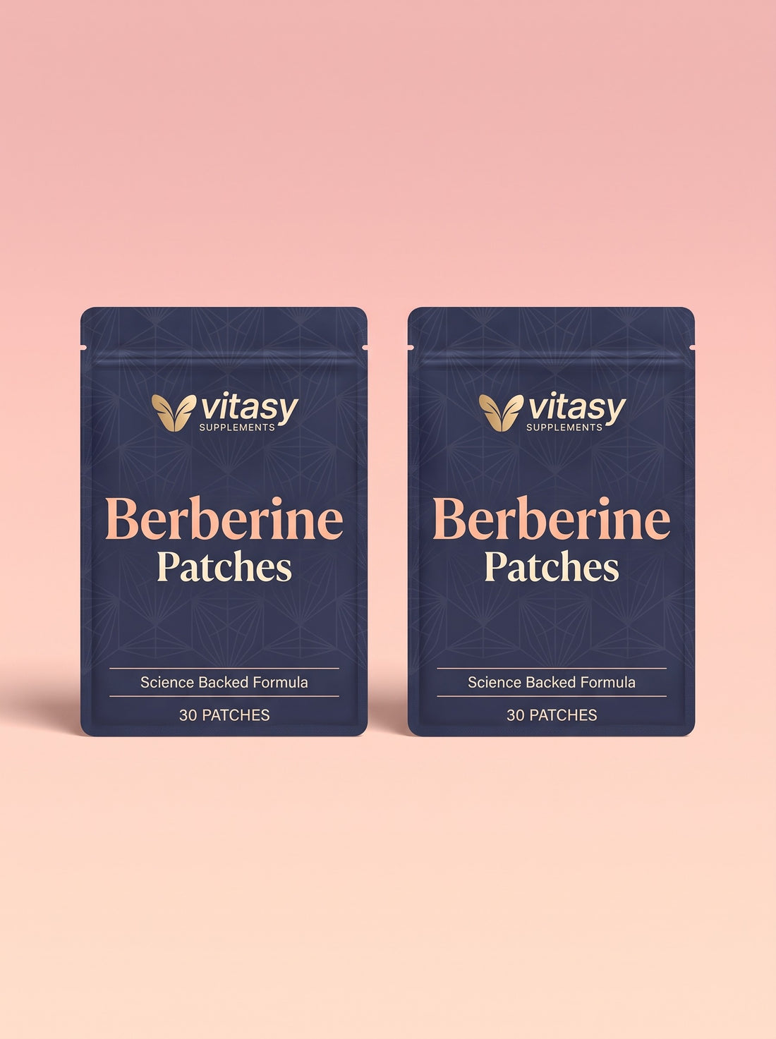 Two pouches of Vitasy Berberine Patches