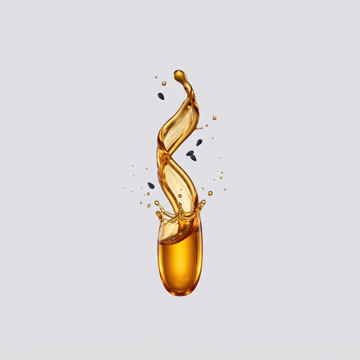 Golden black seed oil softgel
