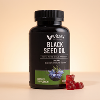 Black Seed Oil Gummies v5 - Alt Angle Cherry (variant hero)