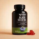 Black Seed Oil Gummies v5 - Gallery Image 3 Bottle Alt Angle