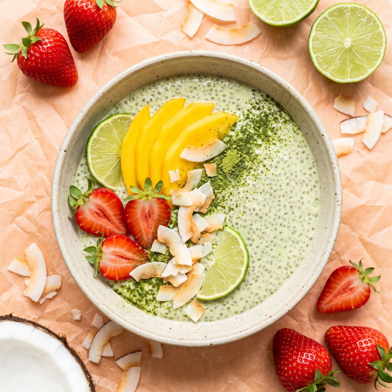 Matcha chia pudding